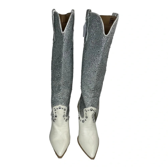 Steve Madden Women's Lexy Rhinestone Western Boot. Sz: 6 - Picture 16 of 16